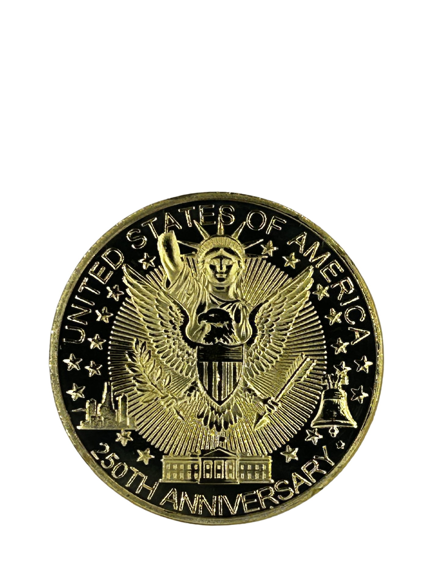 USA 250th Anniversary Gold Commerative Coin American Trio