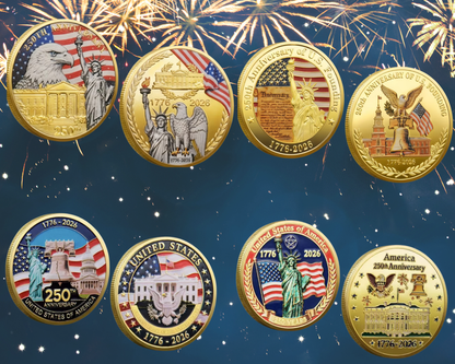 USA 250th Anniversary 4 coin set