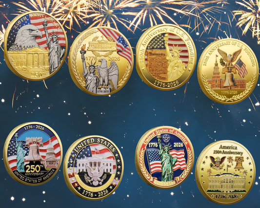 USA 250th Anniversary 4 coin set