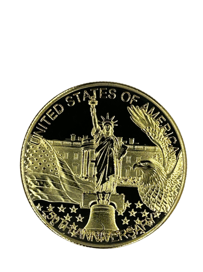 USA 250th Anniversary  Gold Commerative Coin American Trio