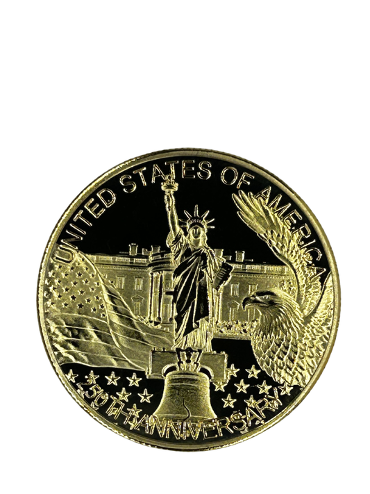 USA 250th Anniversary  Gold Commerative Coin American Trio