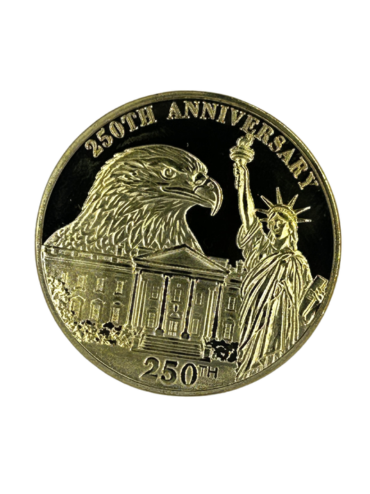 USA 250th Anniversary  Gold Commerative Coin Rising Eagle