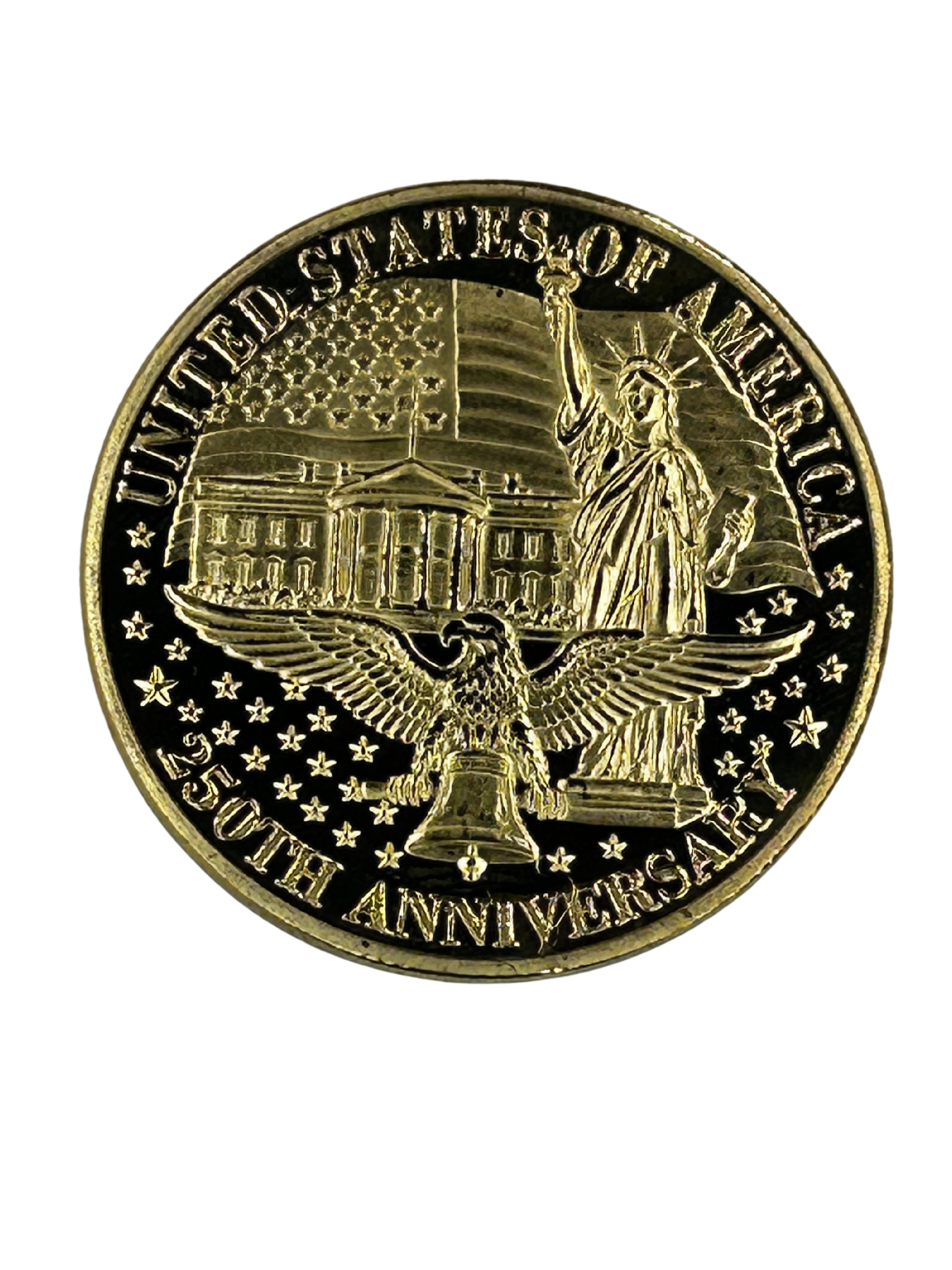 USA 250th Anniversary  Gold Commerative Coin 4th of July