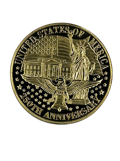 USA 250th Anniversary  Gold Commerative Coin 4th of July