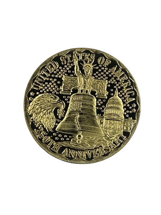 USA 250th Anniversary  Gold Commerative Coin 4th of July