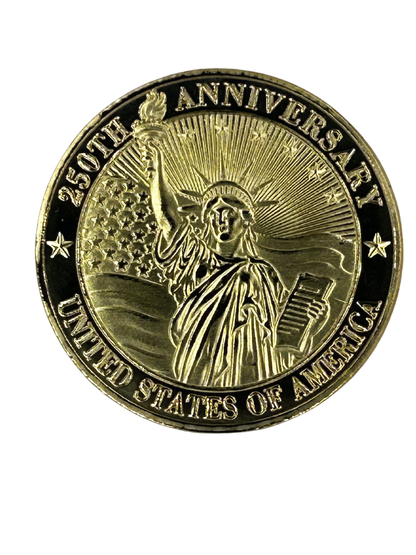 USA 250th Anniversary  Gold Commerative Coin 4th of July