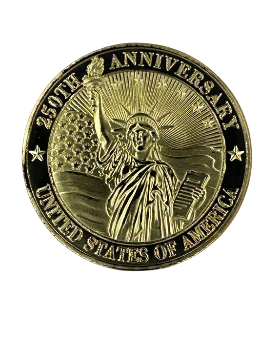 USA 250th Anniversary  Gold Commerative Coin 4th of July